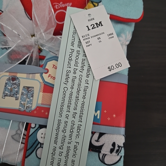 Disney 100 Mickey Mouse & Friends 2pc Pajama Set Size 12M NWT - Picture 4 of 6